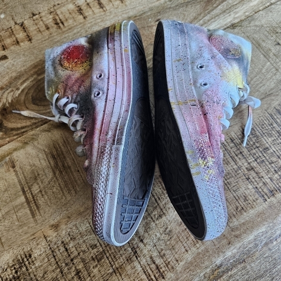 Unisex CONVERSE Chuck Taylor ALL STAR HIGH TOP Fire/Multicolor 1U646F M9 W11 - Picture 6 of 11